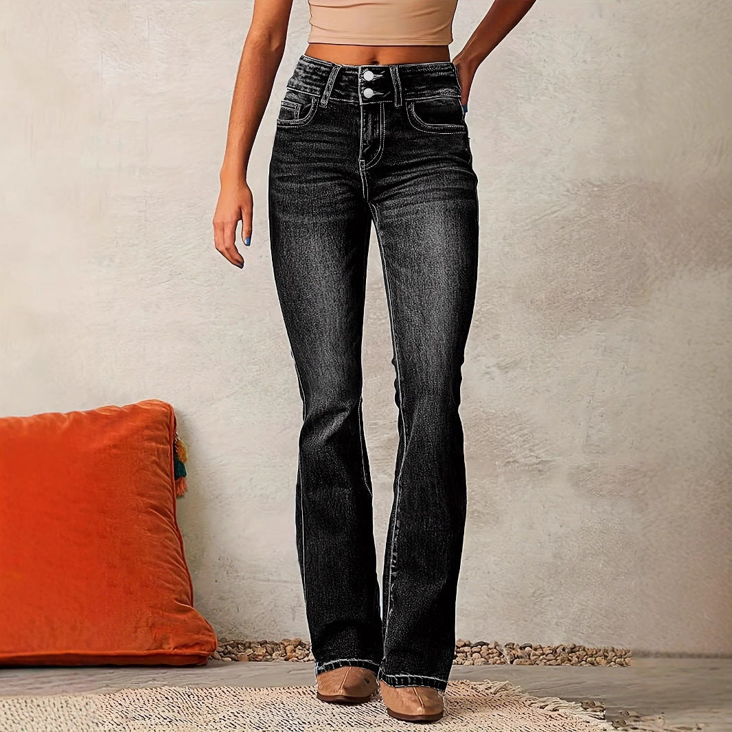 Women’s Luxury Bootcut Denim Jeans – Shape, Style & Confidence in Every Step