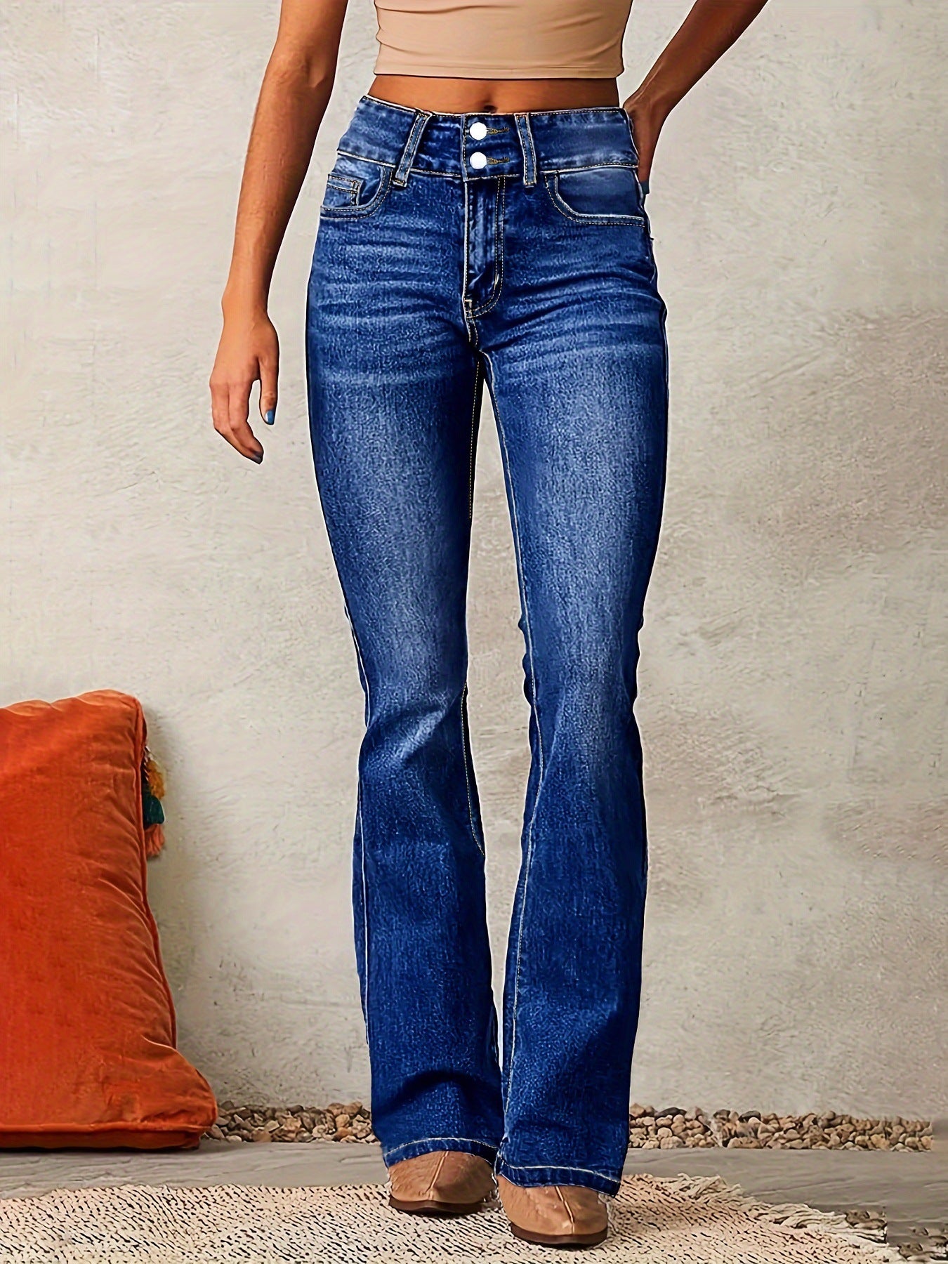 Women’s Luxury Bootcut Denim Jeans – Shape, Style & Confidence in Every Step